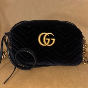 Gucci Black and Gold Crossbody Bag